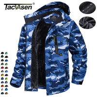 TACVASEN-Doublure Smile Vestes de montagne pour hommes, Vestes de randonnée, Parka à capuche perfectionnée, CombSki, Vêtements d'extérieur d'hiver, 506 1